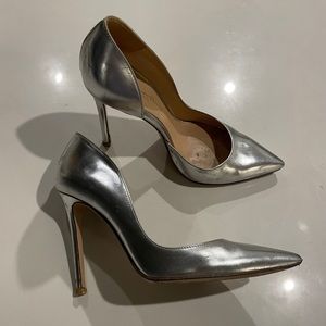Gianvito Rossi silver pumps